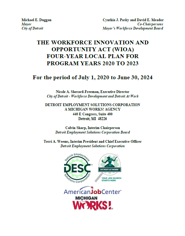 DESC WIOA Local Plan 2020-2024 With Attachments
