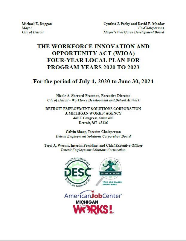 DESC WIOA Local Plan with Attachments 2020
